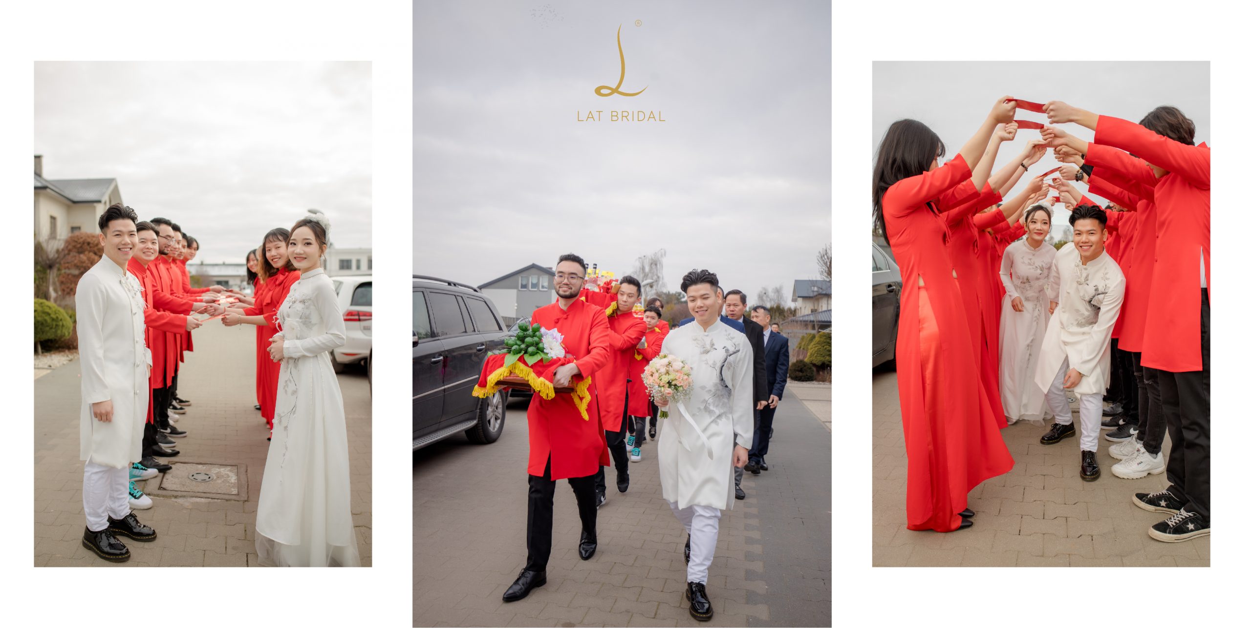 feedback áo dài Nhược Tâm của cô dâu Diệu Thuý dành cho LAT BRIDAL