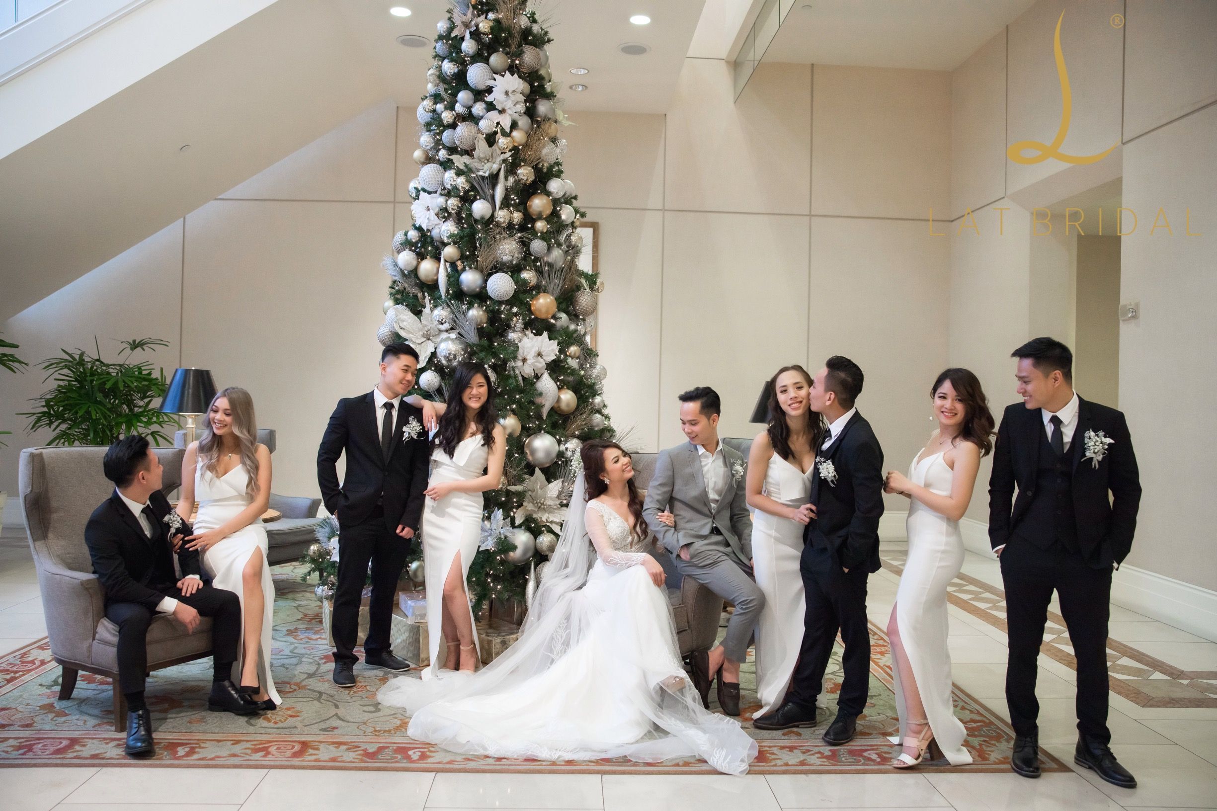 Cô dâu Mỹ và feebback áo dài váy cưới đặt may tại LAT Bridal