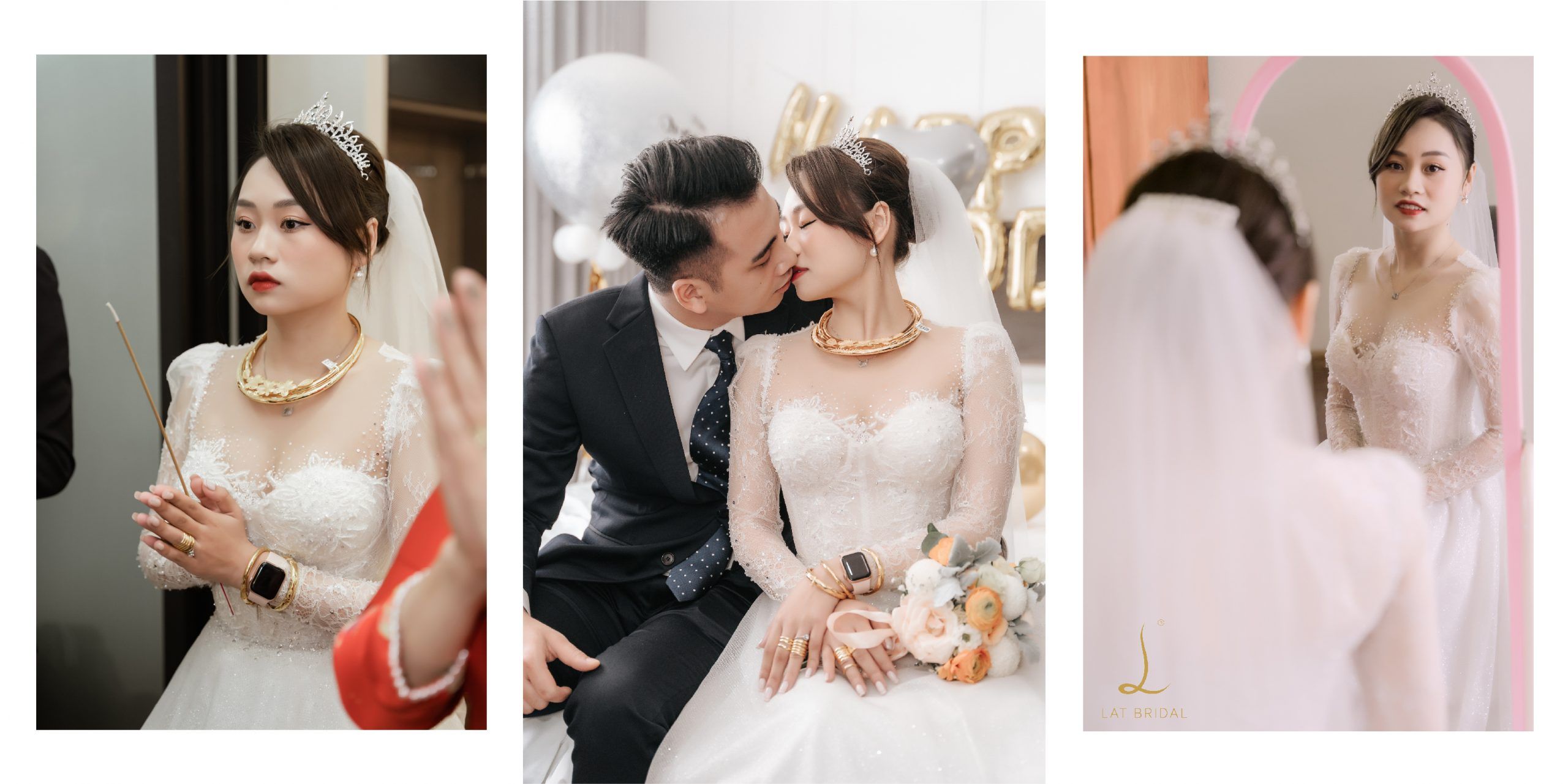 Feedback váy cưới LAT COUTURE 01 trong hôn lễ cô dâu Thảo Ly