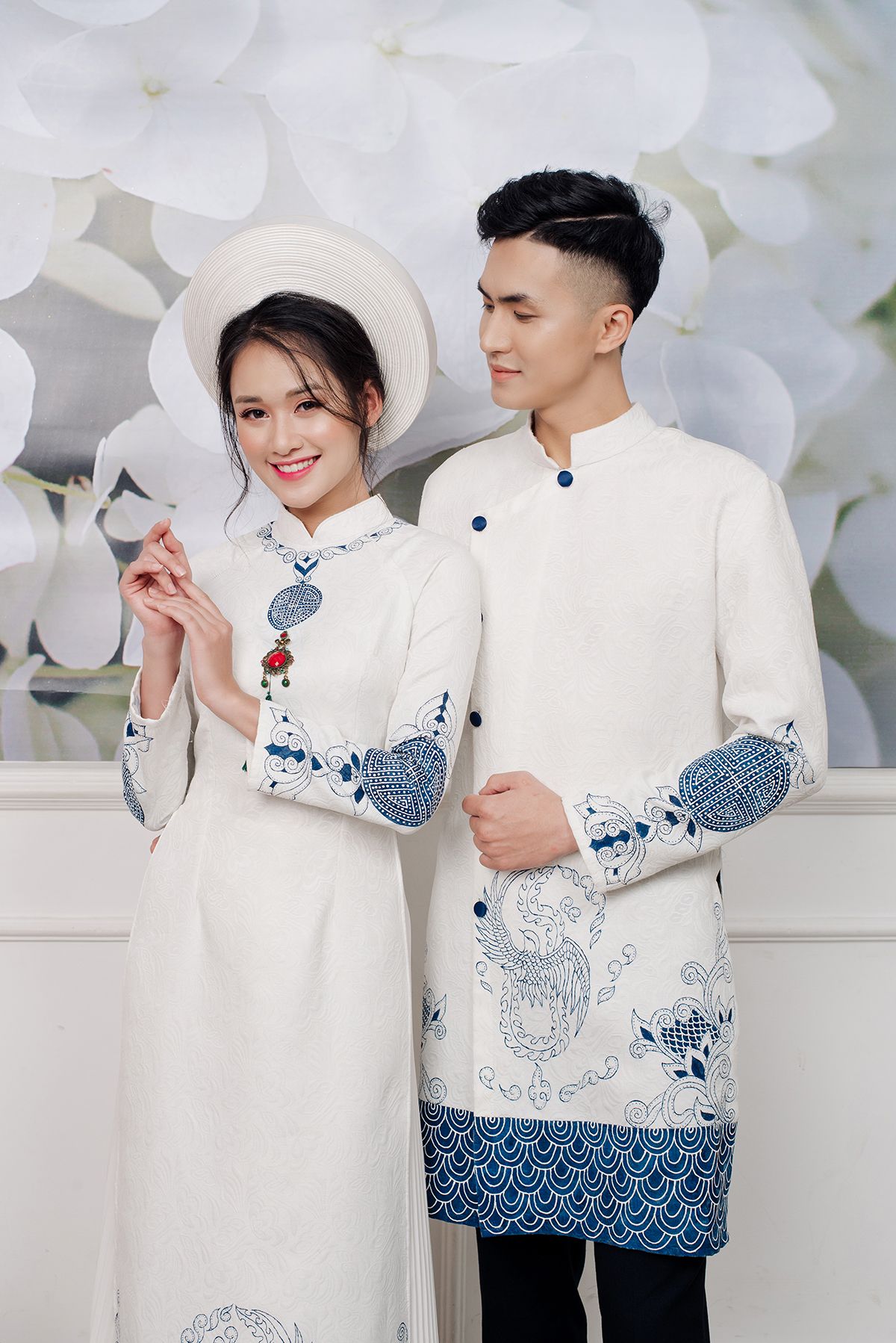 mẫu áo dài cưới màu trắng đẹp nhất