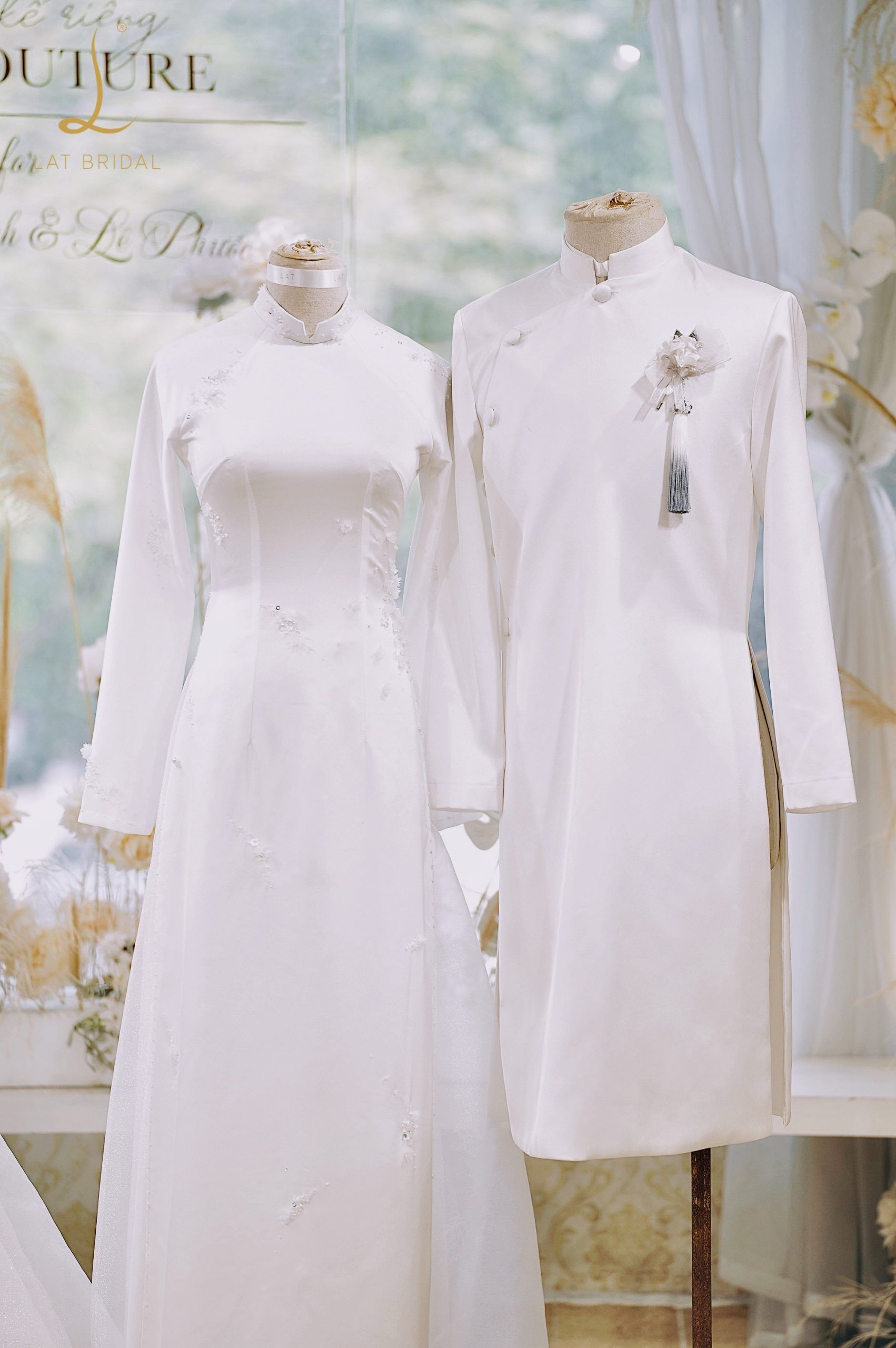 Sự thật áo dài cưới Phước Linh