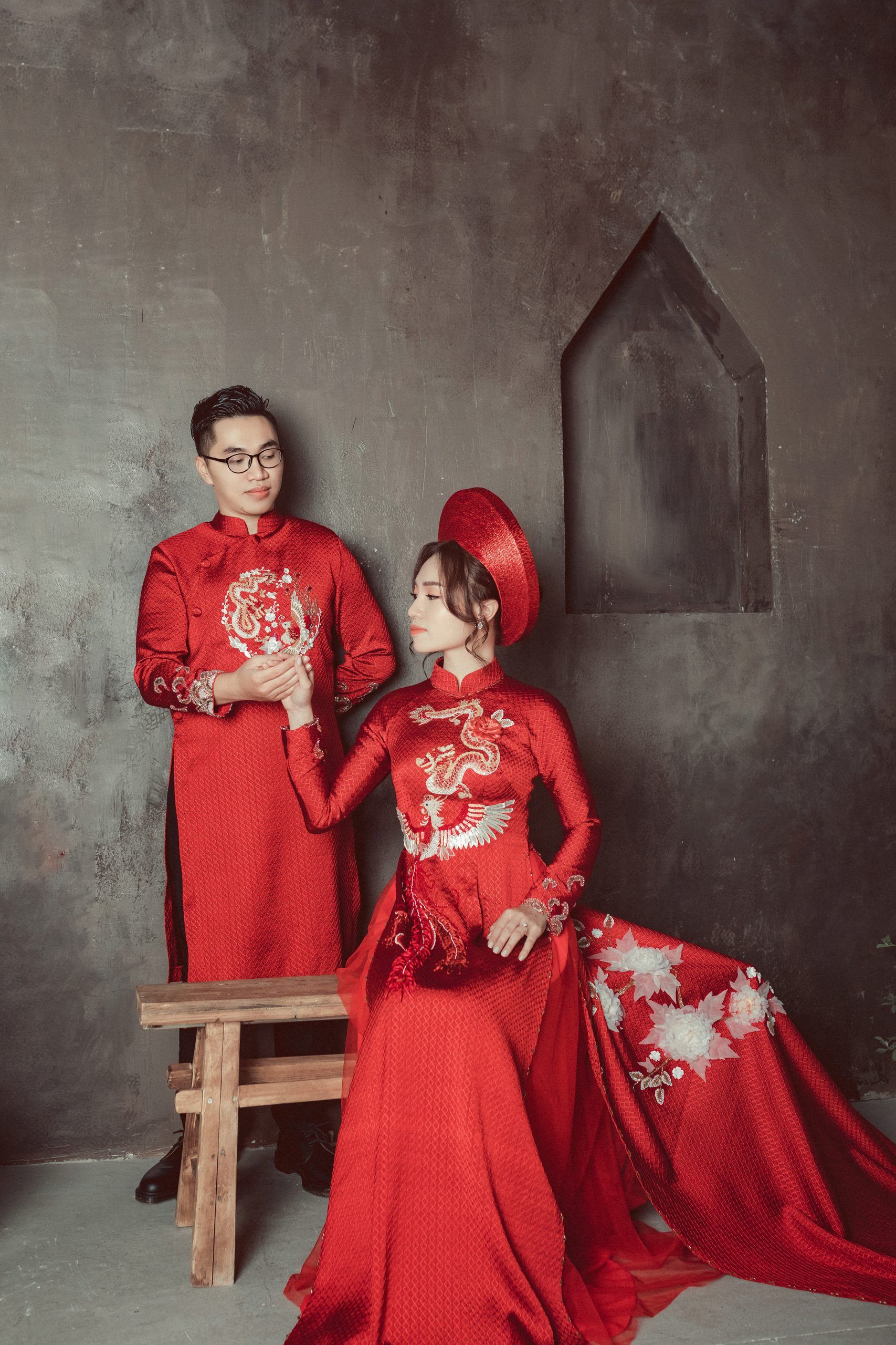 Lưu ý khi mặc áo dài cưới