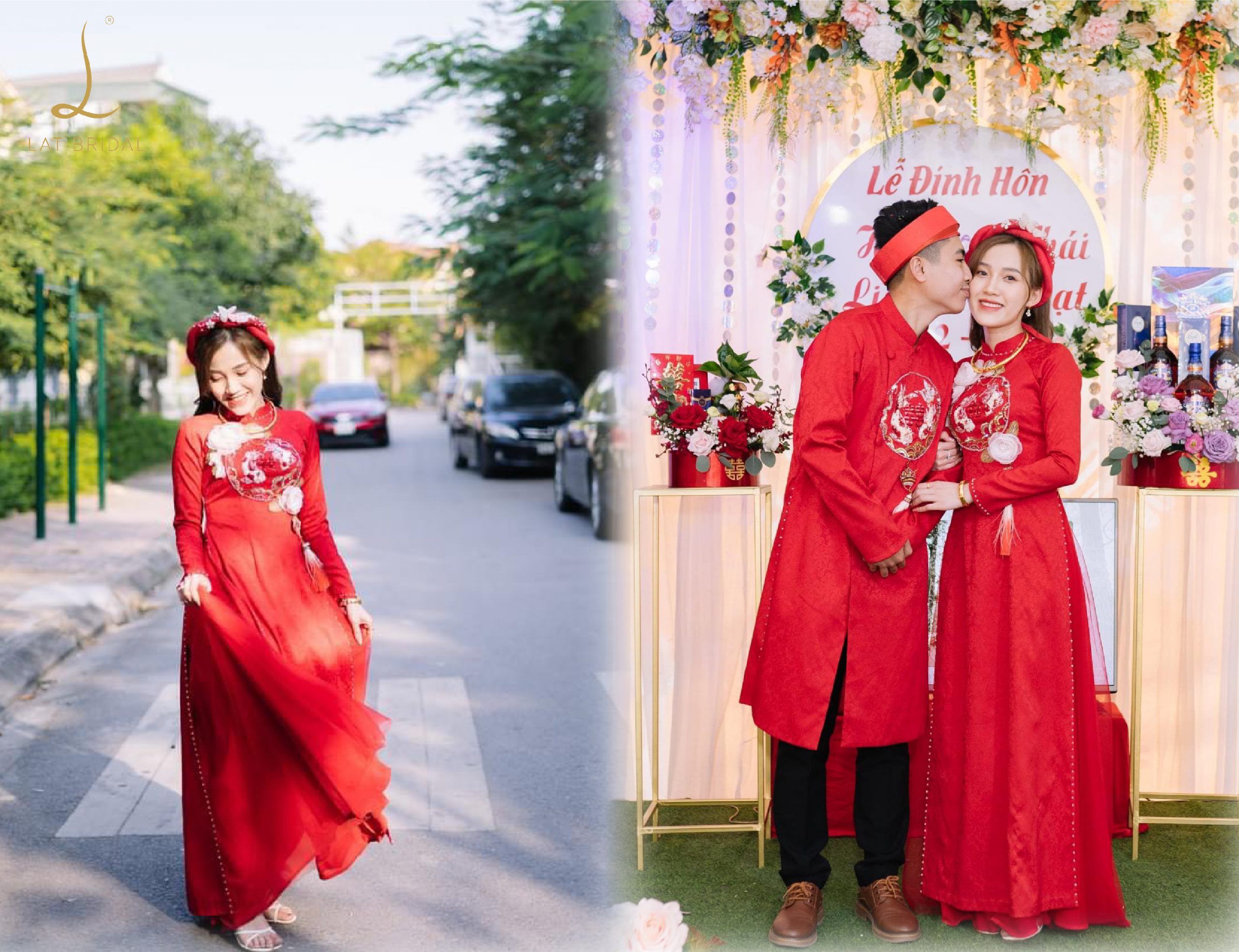 Feedback áo dài Hoa Vân và áo dài bê tráp Hoàng Gia dành cho LAT BRIDAL
