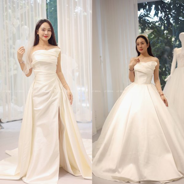 10 mẫu váy cưới Hàn Quốc đẹp như mơ năm 2019