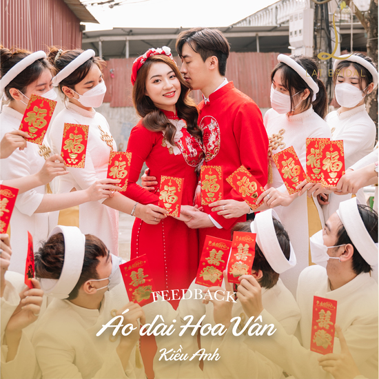áo dài cặp đôi Hoa Vân - LAT BRIDAL