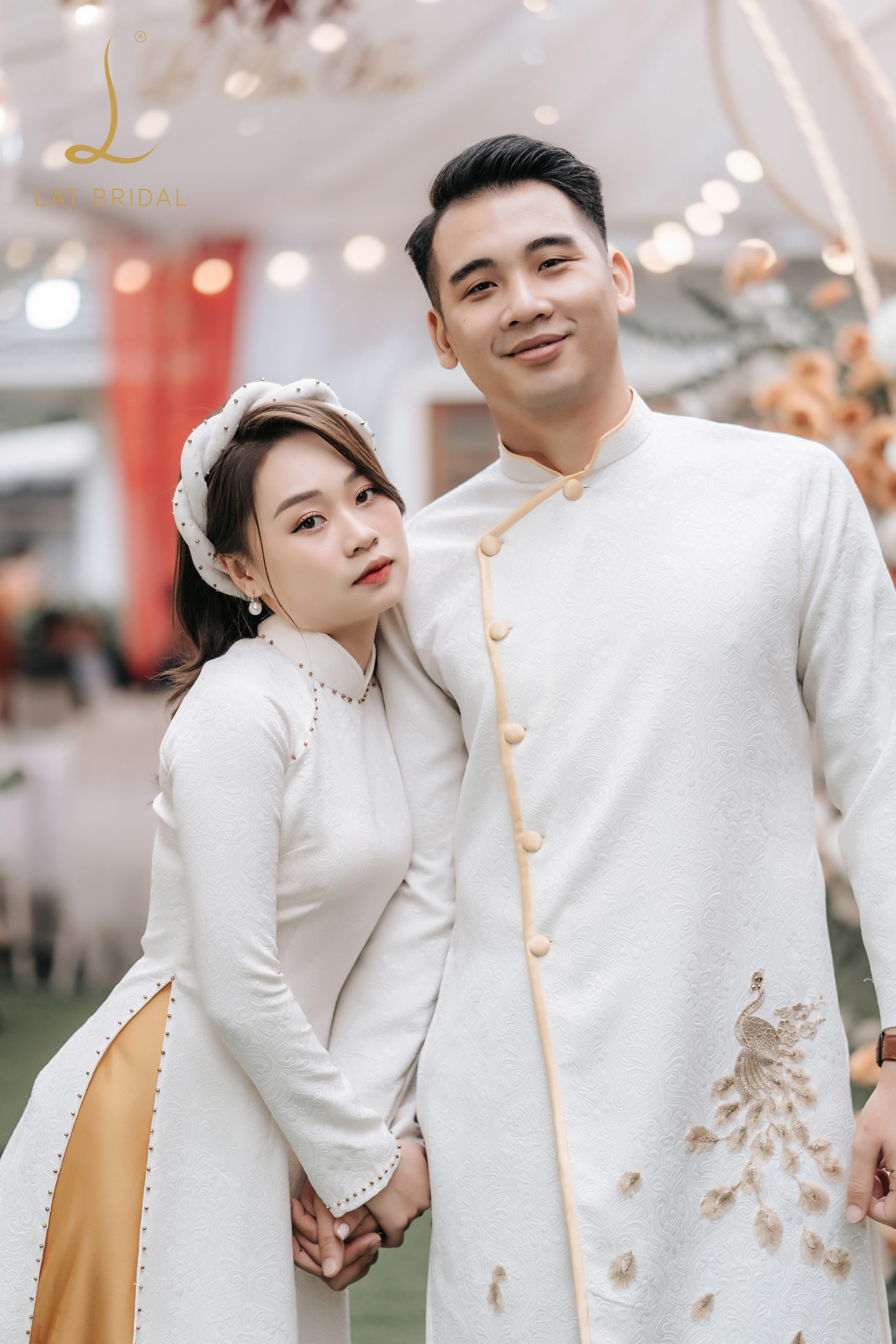 Áo dài cặp đôi Bạch Công - Ảnh 9