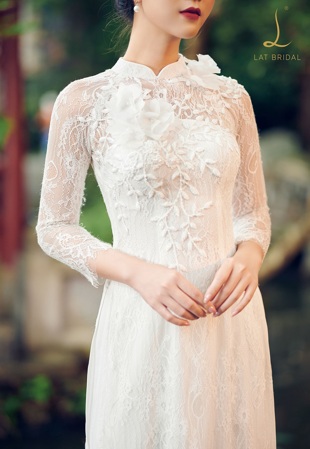 Áo dài cô dâu Ngọc Anh