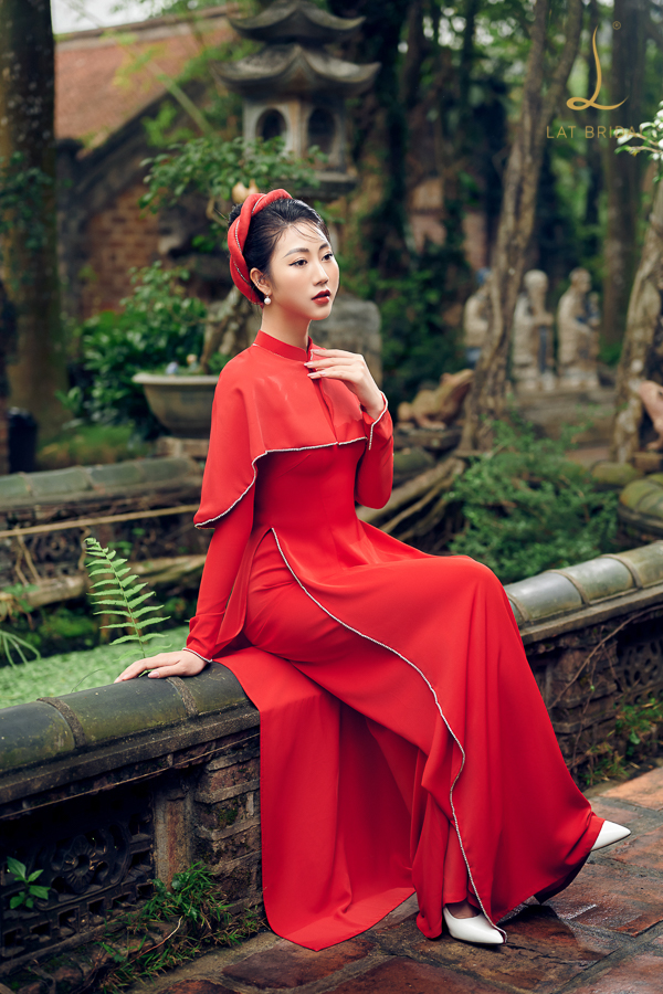 Áo dài cô dâu Ngọc Khiết