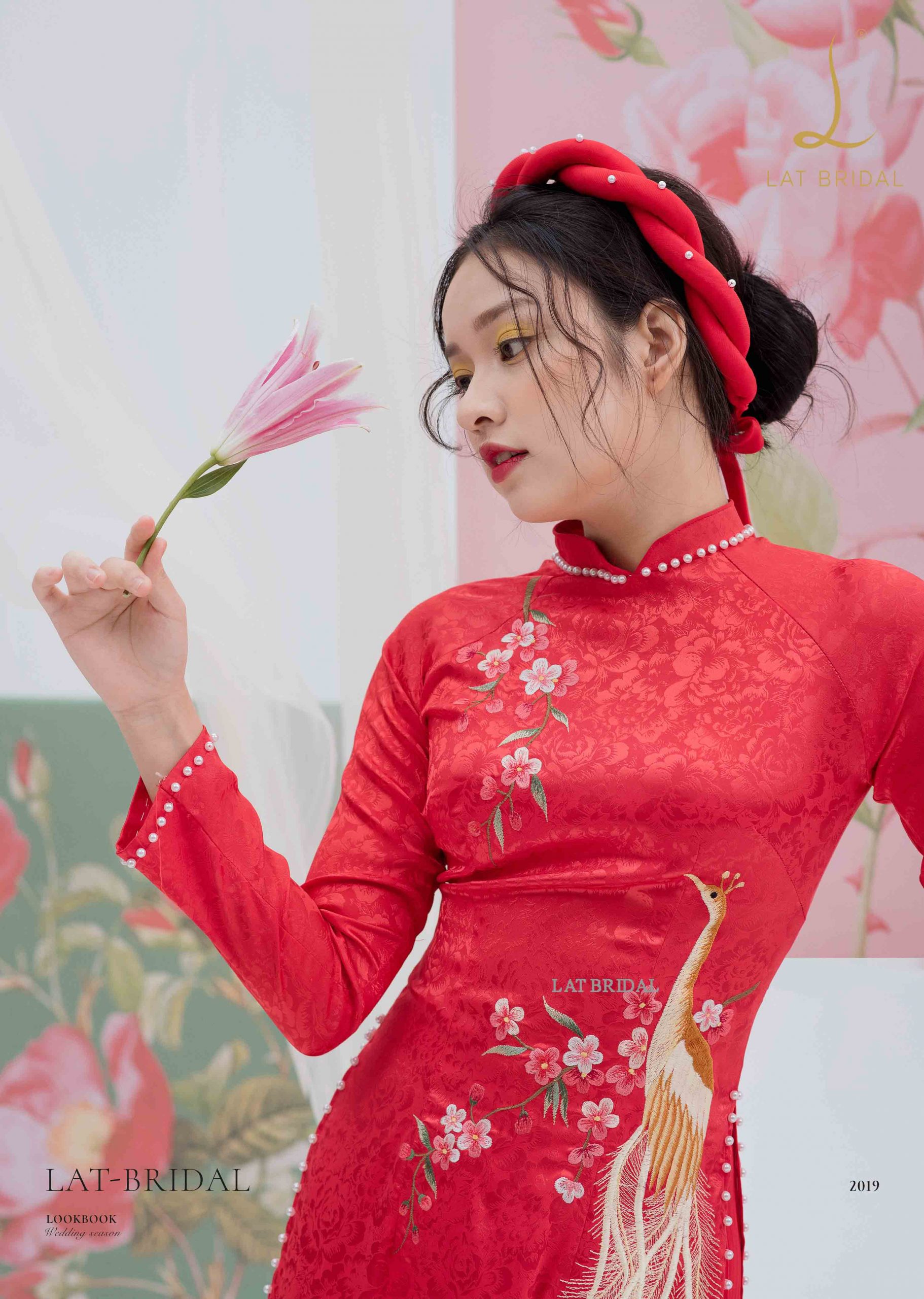 Áo dài cô dâu Hoa Công