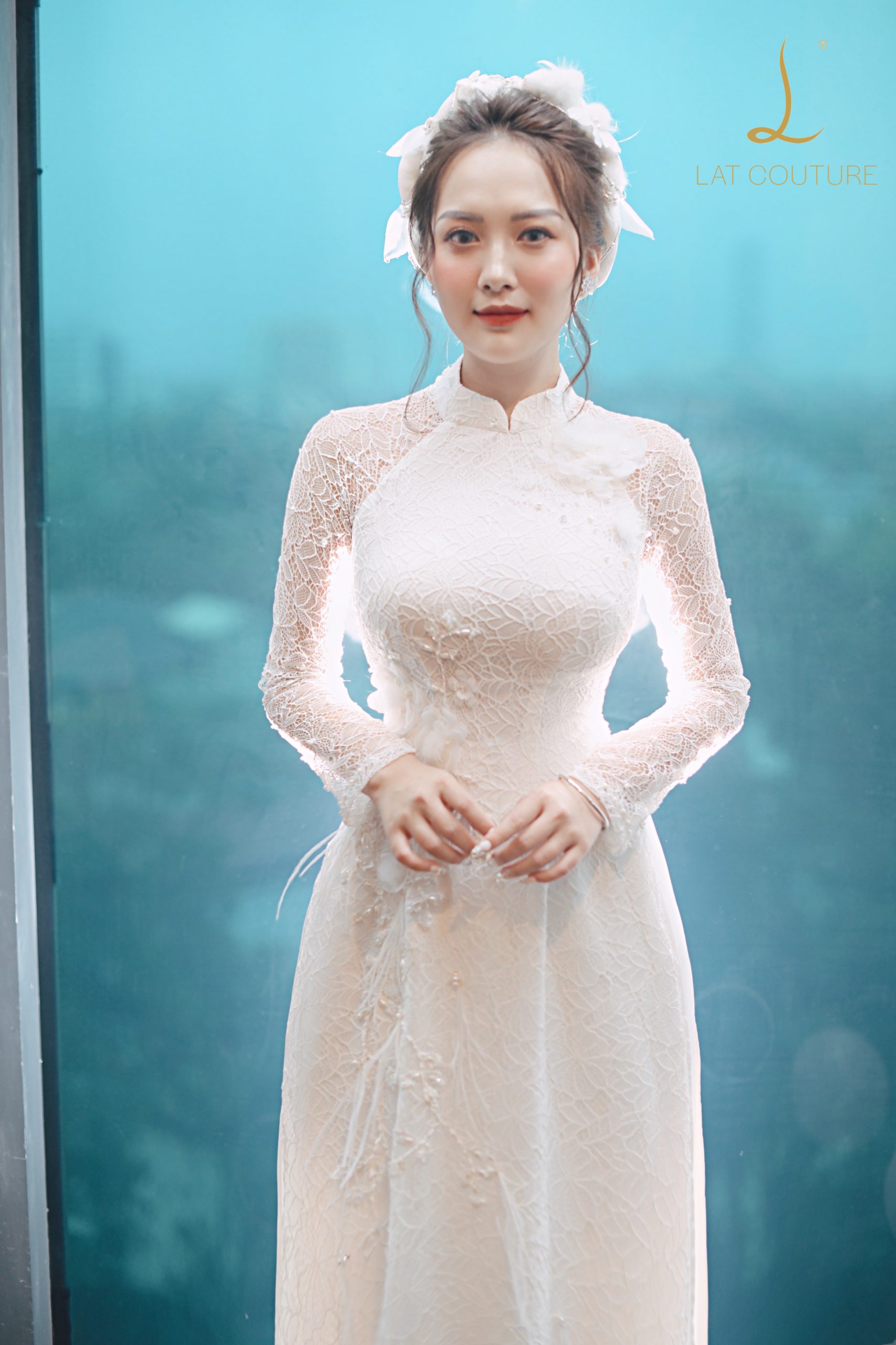 Áo dài thiết kế riêng Dư Hàng My