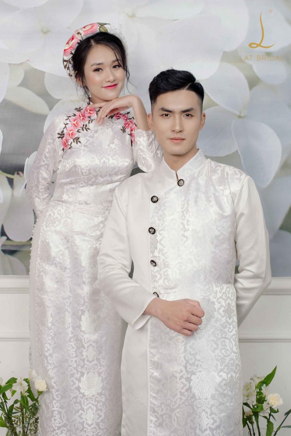 Áo dài cưới truyền thống Việt Nam - Hoài Giang shop