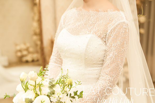 Váy cưới thiết kế riêng Hà Linh