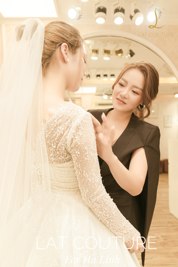 Váy cưới thiết kế riêng Hà Linh