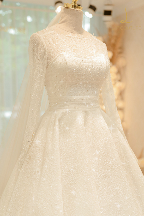 Váy cưới thiết kế riêng Hà Linh