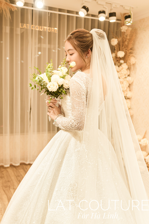 Váy cưới thiết kế riêng Hà Linh