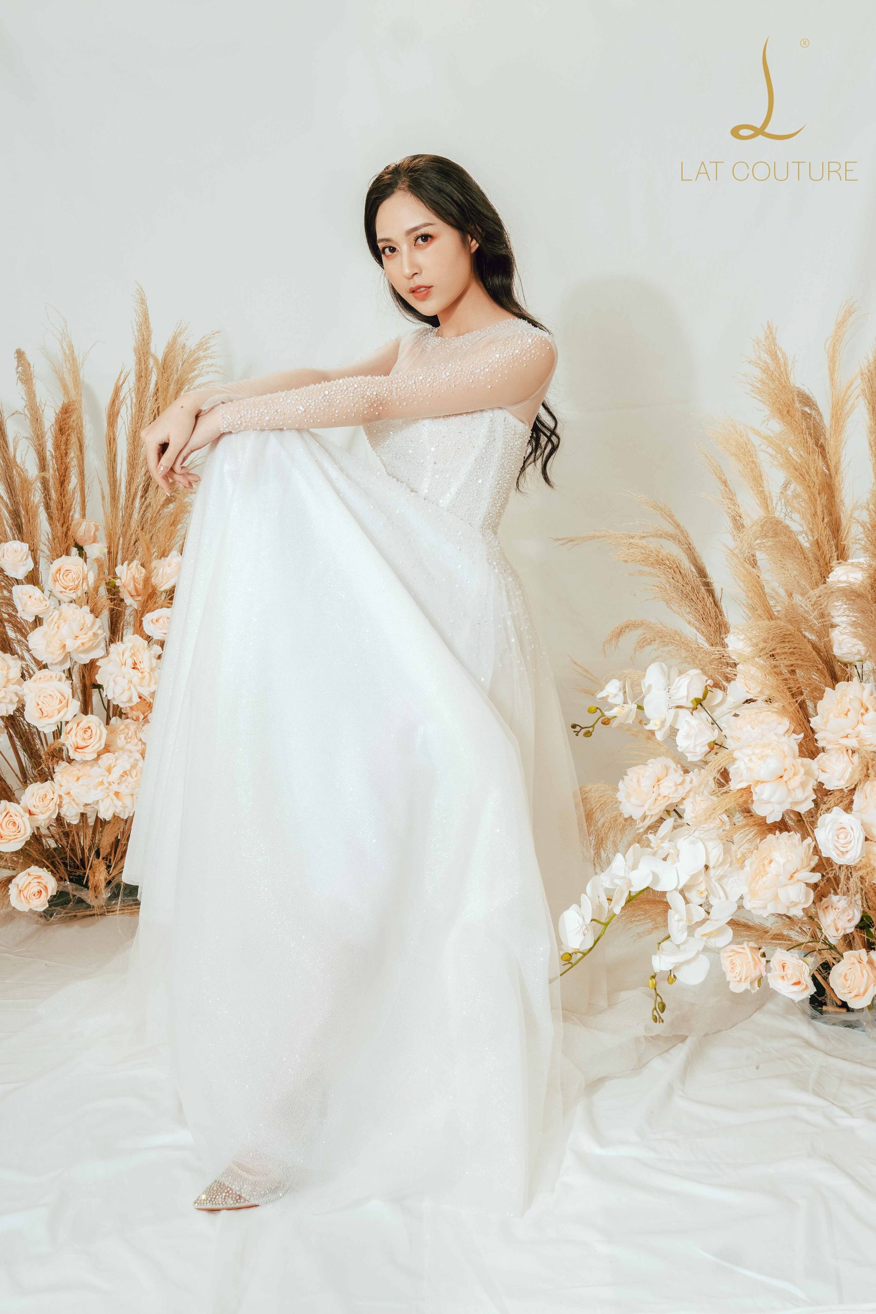 Váy cưới thiết kế riêng Hà Trang